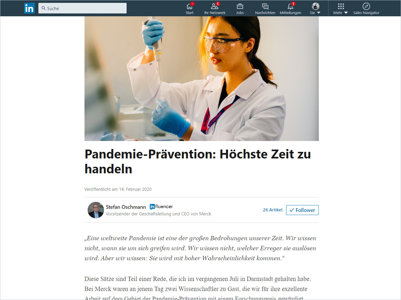 Stefan Oschmann LinkedIn