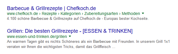 Googlesuche Beispiel