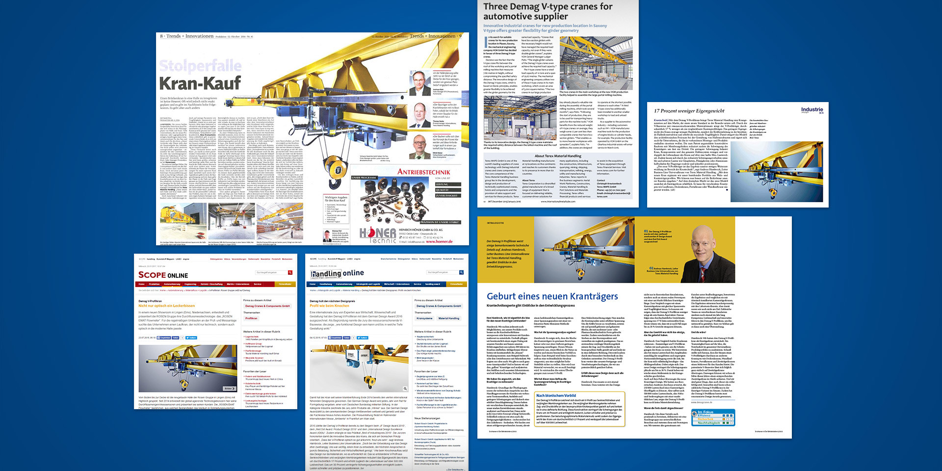 Demag Cranes – V Profile Crane – Media response