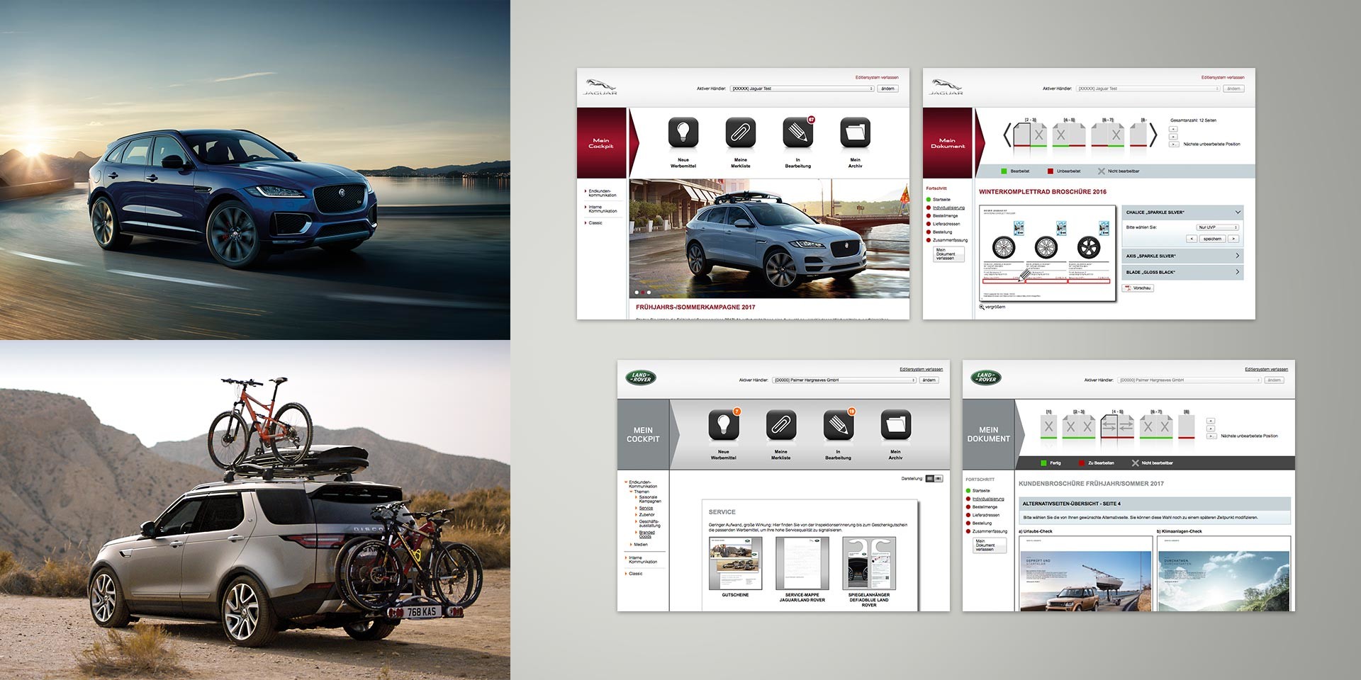 Jaguar Land Rover – Händlerportal – Editier-System