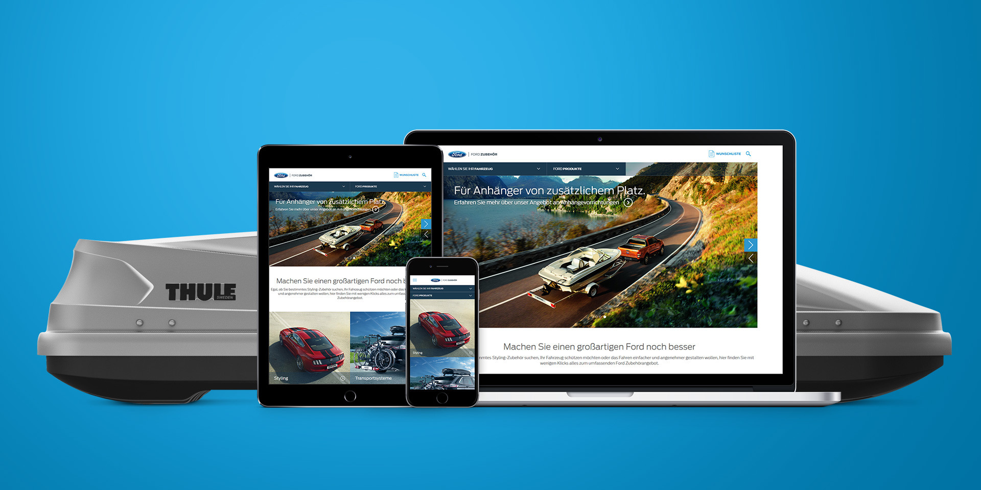 Responsive Design Ford Zubehör-Shop